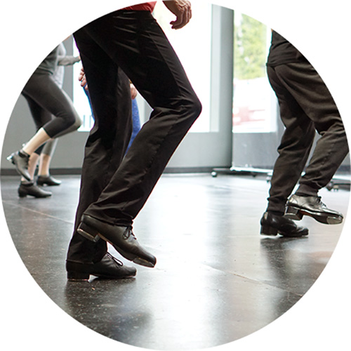 Photo of tap dancers in our tap class.