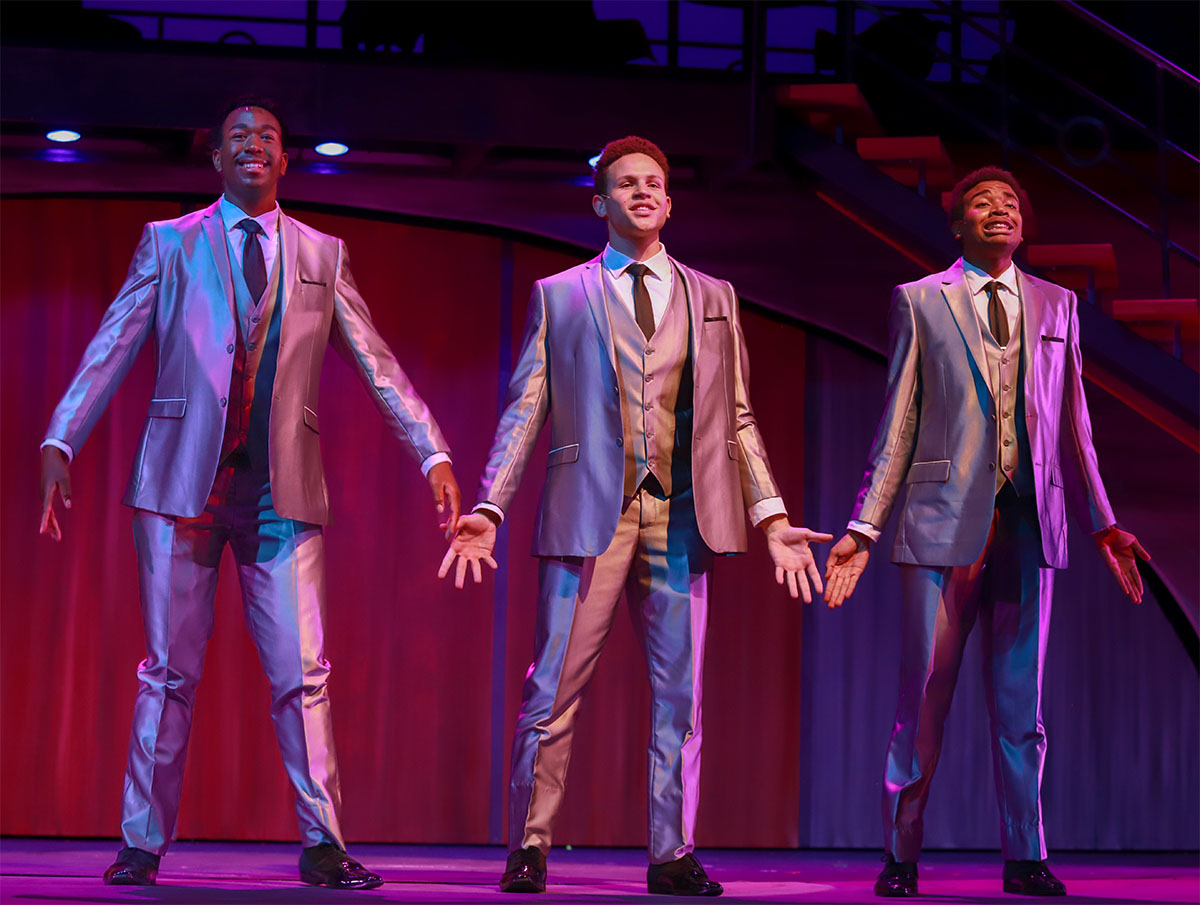 Photo of The Drifters from our production of Beautiful, the Carole King musical.