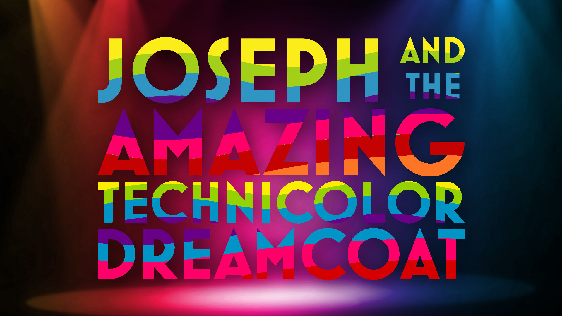 Logo for Joseph and the Amazing Technicolor Dreamcoat 2023.