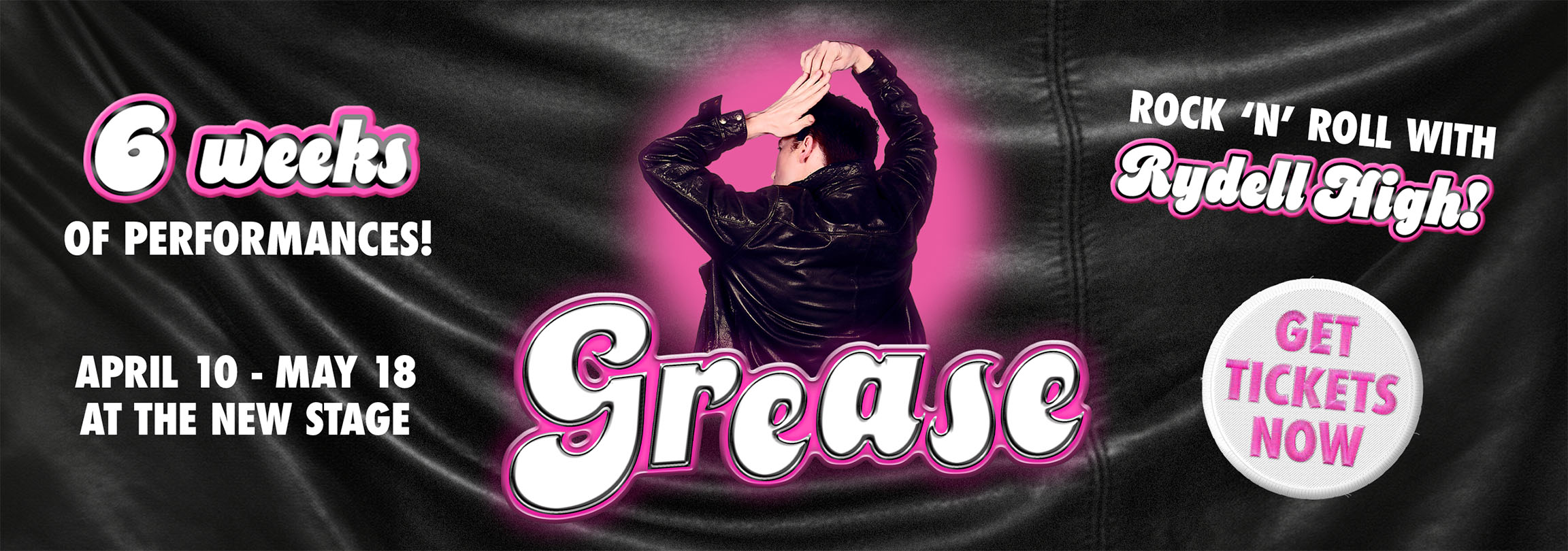 Grease at the Broadway Rose New Stage. April 10 to May 18. Click here to get tickets.