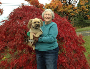 Juanita and her dog, Cooper.