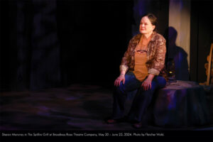 Sharon Maroney in The Spitfire Grill at Broadway Rose Theatre Company, May 30 - June 23, 2024. Photo by Fletcher Wold.