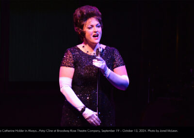 Sara Catherine Holder in Always...Patsy Cline at Broadway Rose Theatre Company, September 19 - October 13, 2024. Photo by Jared McLean.