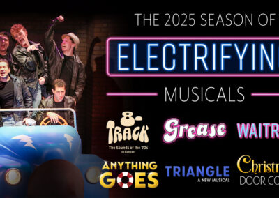 Broadway Rose Theatre Company - 2025 Season Press Release Graphic with Shows